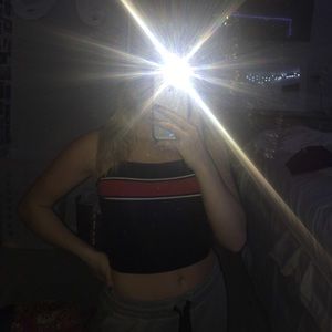 Garage striped tank top